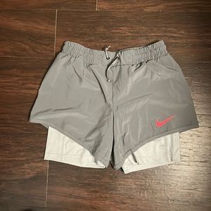 Nike layered shorts